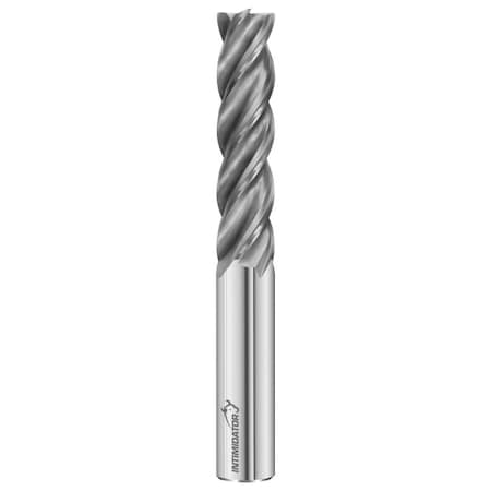 Fullerton Tool 4-Flute - 38 Degree Helix - 3000 Intimidator HP End Mills, FC18, RH Spiral, Corner Radius, Extra-Long, 1/2 34502